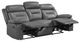 Homelegance® Laconia Dark Gray Double Manual Reclining Sofa-4