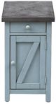 Cottage Creek Furniture Bar Harbor Blue/Natural Chairside Cabinet-1