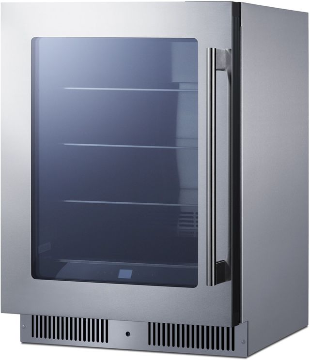 Summit® 24" 4.7 Cu. Ft. Stainless Steel Built-In Beverage Center -2