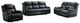 Mazin Furniture Bartholomew Black Manual Reclining Loveseat with Center Console-2