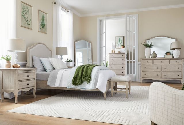 aspenhome® Provence Linen 2-Drawer Nightstand-1