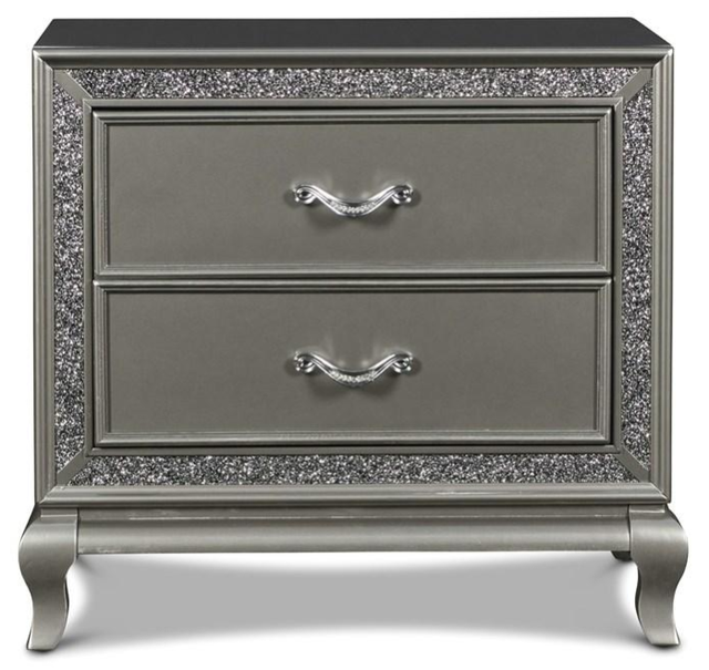 New Classic® Home Furnishings Park Imperial Pewter Nightstand-0