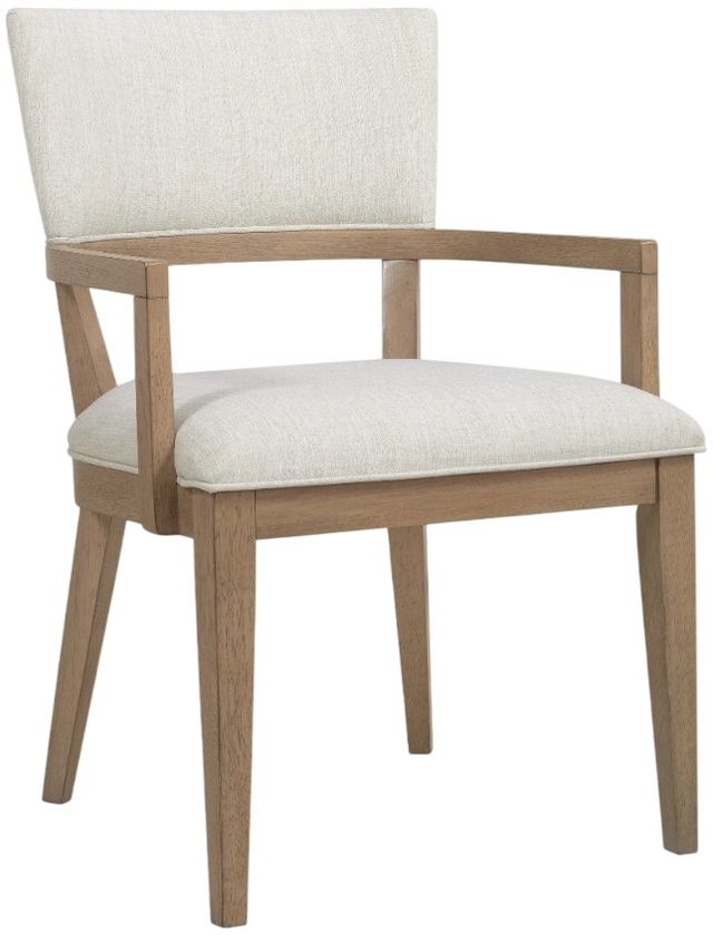 Hooker® Furniture Sonnet Savile Oatmeal/Wren Upholstered Dining Arm Chair-0