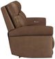 Flexsteel® Alexander Khaki Brown Power Reclining Sofa with Console, Power Headrest and Lumbar-3