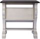 Liberty Furniture Abbey Road Churchill Brown Chair Side Table with Porcelain White Base-1