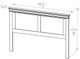 Vokes Furniture Louis Rustique Queen Panel Bed-4