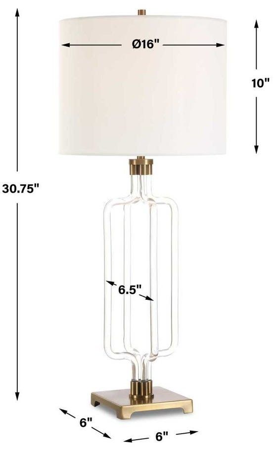 Uttermost® Outline Cordless Clear Table Lamp-2