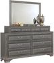 Mazin Furniture Milton Grey Dresser-1