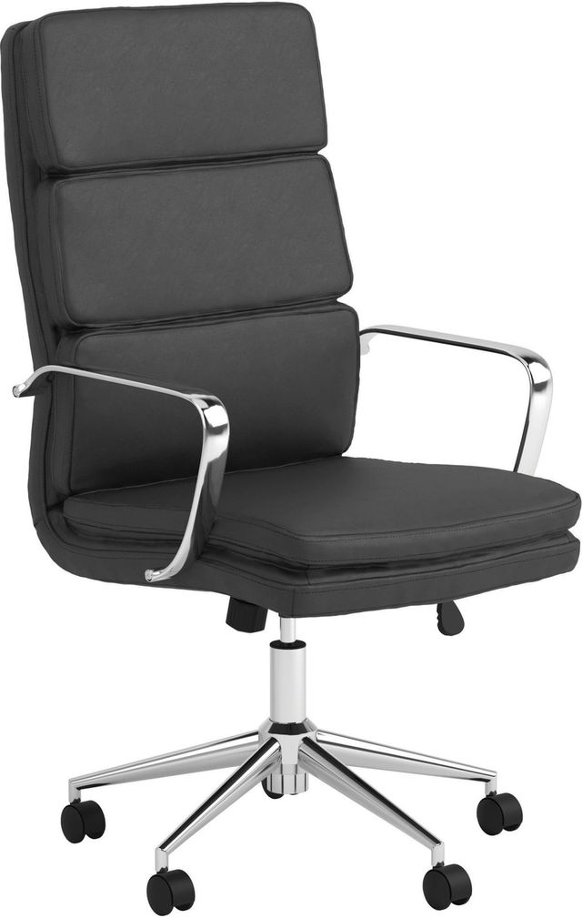 Coaster® White High Back Upholstered Office Chair-1