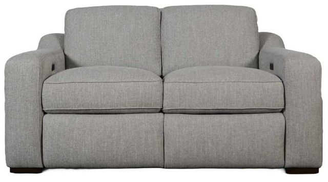 Liberty Furniture Archer Hampstead Dove Power Footrest and Zero Wall Reclining Loveseat-1