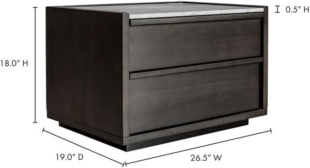 Moe's Home Collection Ashcroft Dark Gray Nightstand-2