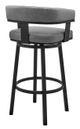 Armen Living Lorin Gray 26" Swivel Counter Stool-3