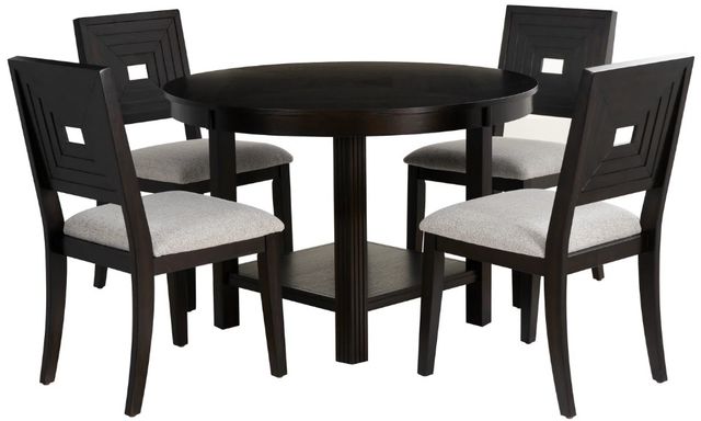 Powell® Ingram 5-Piece Black/Gray Dining Set-0