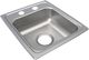 Elkay Lustertone® Classic Lustrous Satin 15" x 17-1/2" x 5-1/2" 2-Hole Single Bowl Drop-In ADA Sink-0