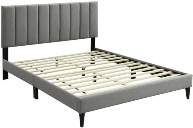 Bernards Millie Gray King Panel Bed with USB Port-0