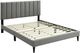 Bernards Millie Gray King Panel Bed with USB Port-0