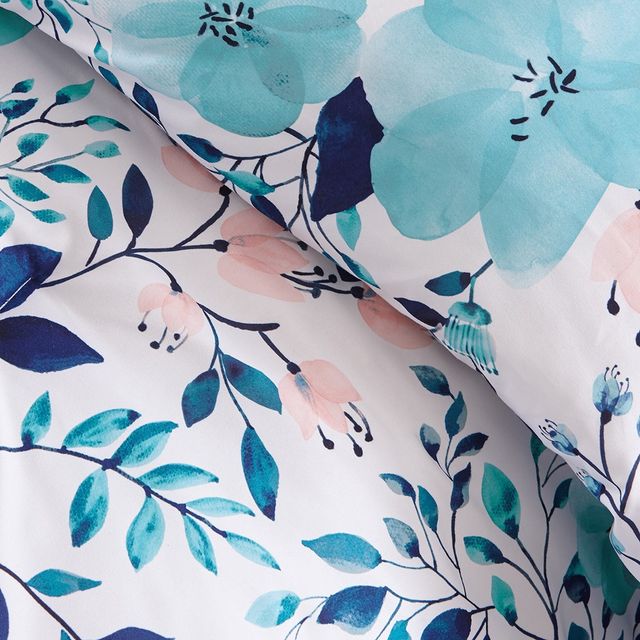 Olliix by Intelligent Design Delle Blue Full/Queen Reversible Comforter Set-2