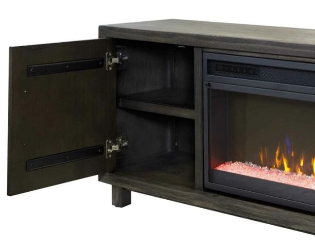 Martin Furniture Palisades Charcoal 80" Fireplace TV Stand-3
