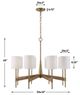 Uttermost® Lautoka Warm Brass 8-Light Chandelier-2