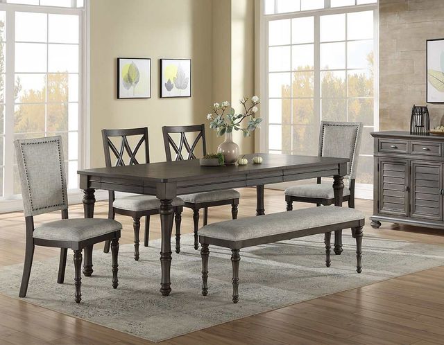 Steve Silver Co. Linnett 6-Piece Slate Dining Set-0