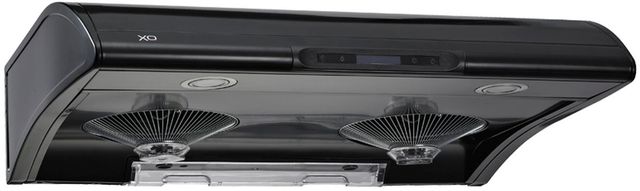 XO Ventilation XOA Series 30" Black Under Cabinet Hood-0
