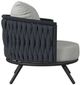 Elements International Bali Dark Gray/Olefin Gray Aluminum/Fabric Outdoor Chair-3