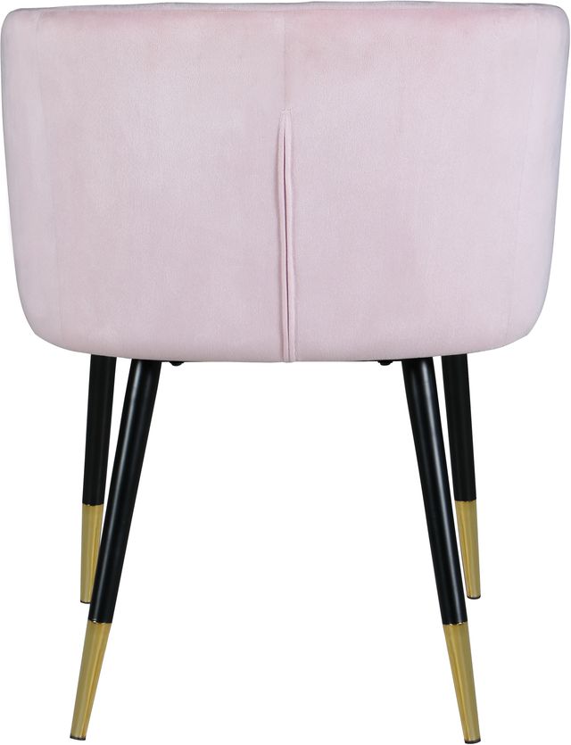 Meridian Furniture Louise Pink Velvet Dining Chair-2