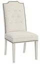 Fairfield® Customizable Entree Dining Empire Tall Tufted Back Dining Chair with Linen Legs-0