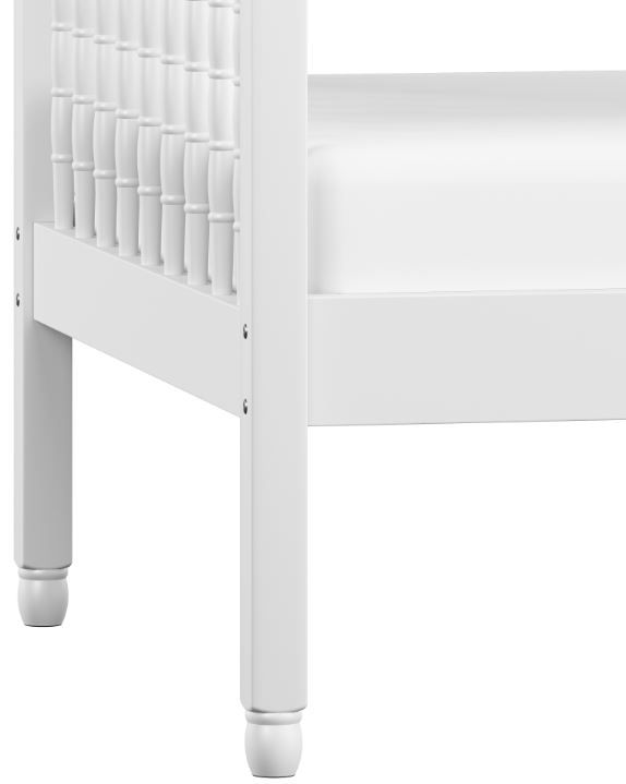 HH2 Home Alva White Twin/Twin Youth Spindle Bunk Bed-4