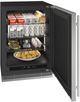 U-Line® Home Collection 24" 5.1 Cu. Ft. Stainless Steel Refrigerator with Solid Door-1