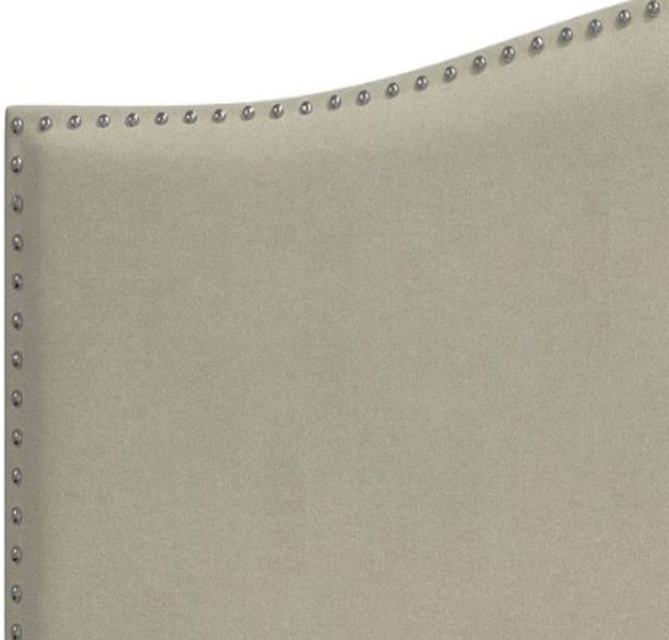 American Wholesale Furniture Carrington Beige Queen Upholstered Bed-3