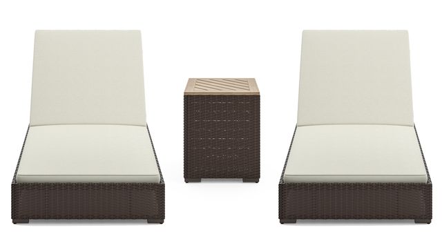 homestyles® Palm Springs 3-Piece Brown Chaise Lounge Set-2