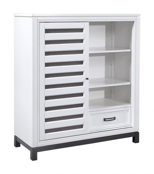 Aspenhome® Hyde Park White Paint Sliding Door Chest-3