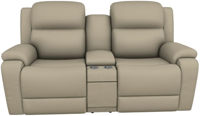 La-Z-Boy® Dorian Sand Power Reclining Loveseat with Console and Headrest-1