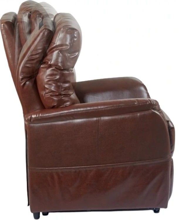 UltraComfort™ Destin Chestnut Medium/Small Power Lift Recliner-1