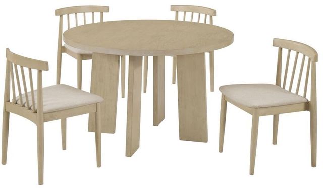 Coaster® Strouse 5-Piece Natural Oak/Wheat Dining Table Set-0
