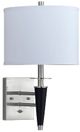 Cal® Lighting & Accessories Brushed Steel Wall Lamp-0