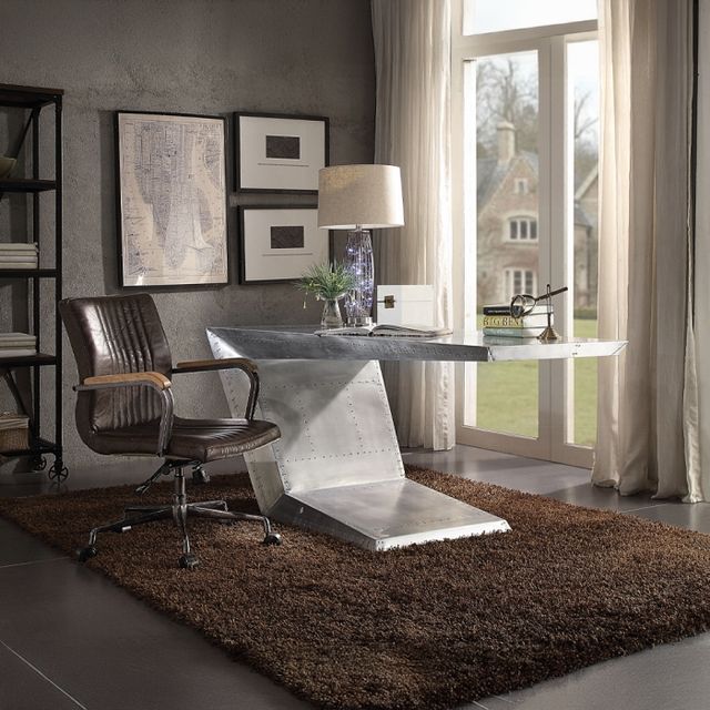ACME Furniture Joslin Distress Chocolate Executive Office Chair-2