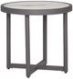 Signature Design by Ashley® Ocean Beach Gray Aluminum/Stone Outdoor End Table-0
