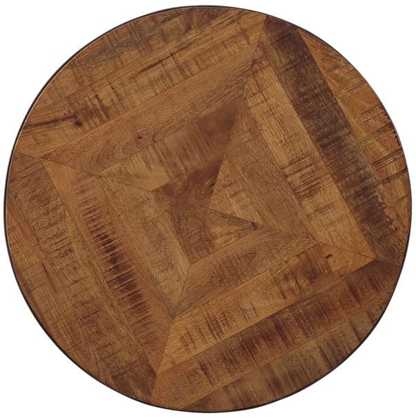 Coast2Coast Home™ Trooper Natural End Table with Black Base-4