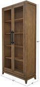 Nest Home Collections Lexington Antique Natural Tall Cabinet-3