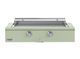 Caliber™ Rockwell Social 48" Sage Built-In Liquid Propane Outdoor Griddle with Polished Chrome Hardware-0