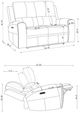 Coaster® Brickston 3-Piece Grey Power Reclining Sofa Set with Power Headrest and Lumbar-4