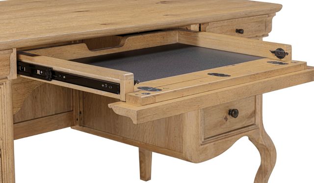 aspenhome® Chateau Philippe Cognac 64" Half Pedestal Desk-3