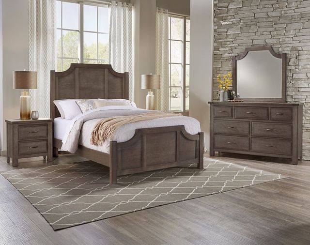 Artisan & Post by Vaughan-Bassett Maple Road Maple Syrup Queen Panel Scalloped Bed-1