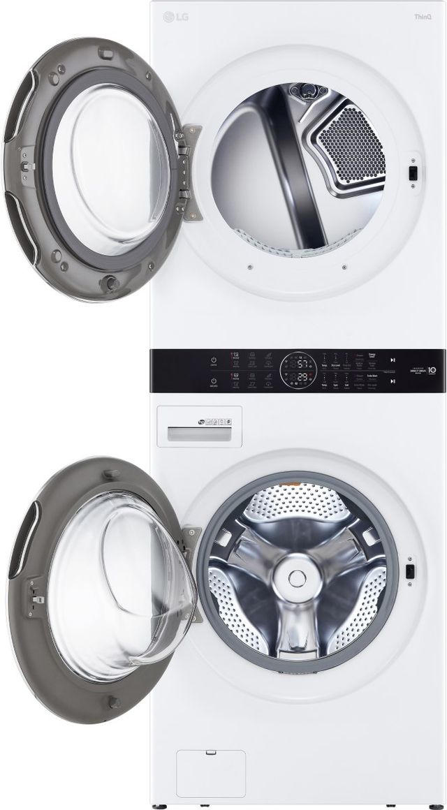 LG WashTower™ White Electric Laundry Center, 4.5 Cu. Ft. Washer, 7.4 Cu. Ft. Dryer-1
