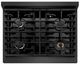 ZLINE Paramount 30" 4.2 Cu. Ft. Black Satin Stainless Steel Gas Range with 4 Burner Cooktop and Convection Gas Oven-2