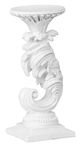 A & B Home 2-Piece White Mermaid Candle Holder Set-1