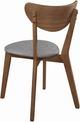 Coaster® Alfredo 2-Piece Upholstered Dining Chairs Natural Walnut-3