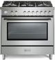 Verona® Prima 36" Stainless Steel Pro Style Gas Range-0